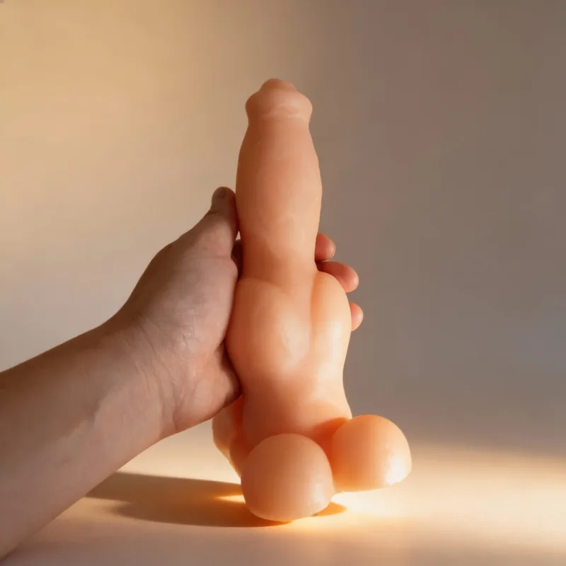 Consolador Pene Silicona Perro Lobo Color Piel