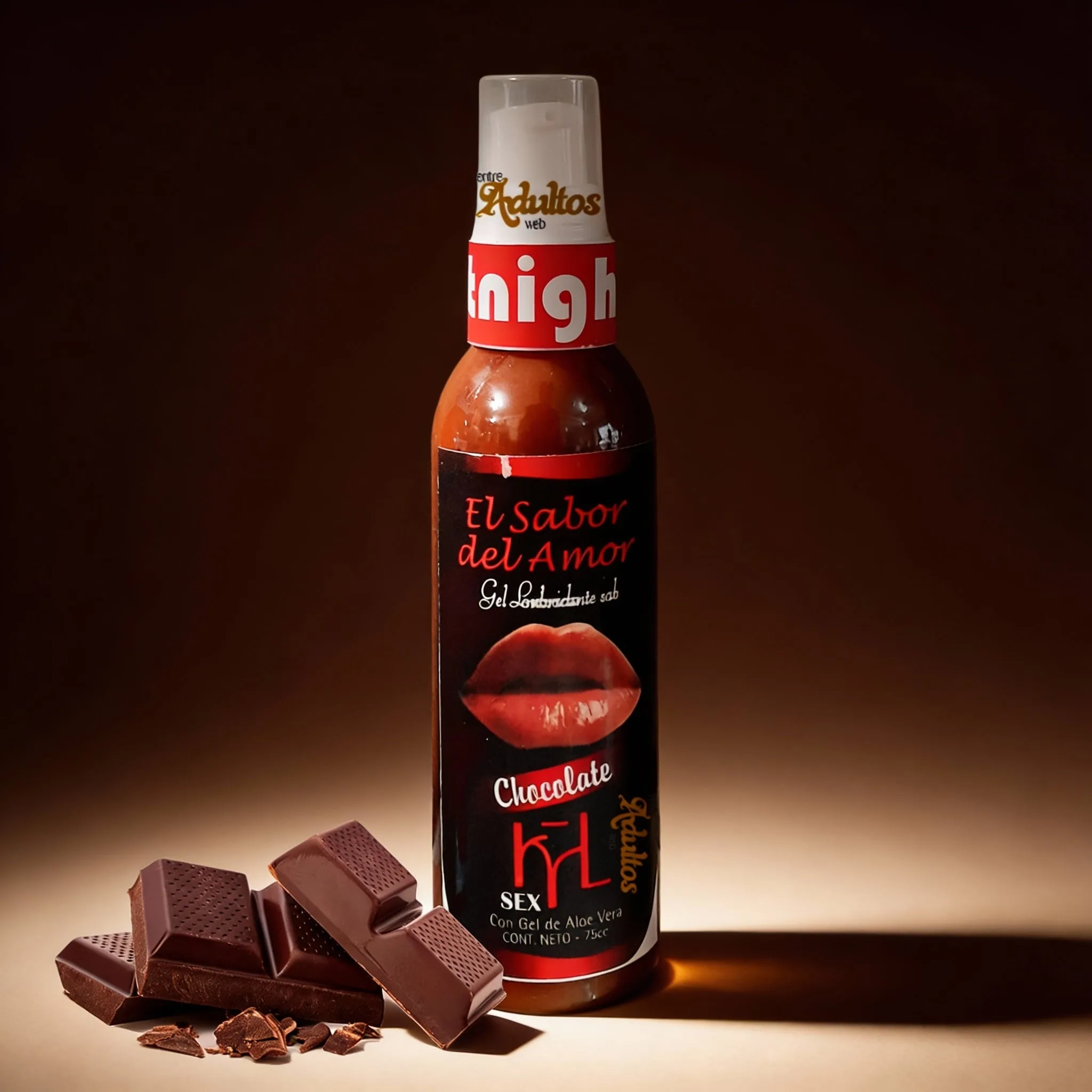 Gel Comestible Lubricante Saborizado Chocolate Masajes Juego FYL