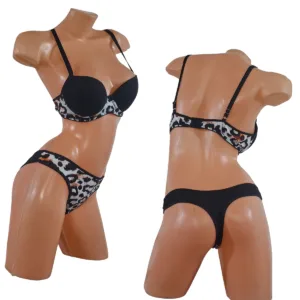 Conjunto Animal Print Bustier Soft Push Up (art 5107) Talle 85 al 100: imagen 3