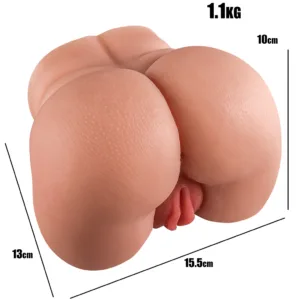 Masturbador Cola y Vagina de silicona (15 x 13cm): imagen 3