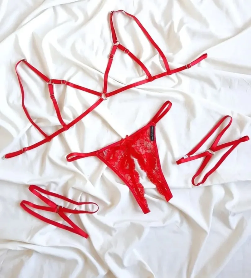 Conjunto Tanga Abierta Rutera Arnes (art 2013) Talle 90 a 110