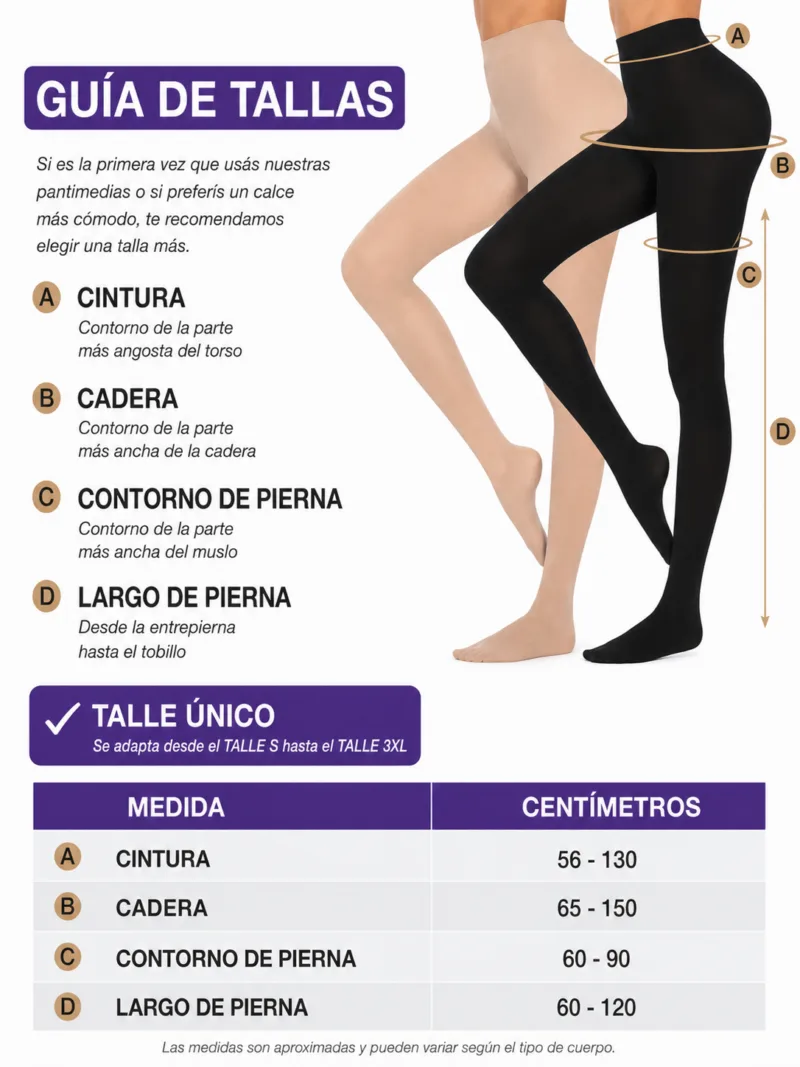 Panty Portaligas Red Brillos (art 402 Brillo) Talle 38 al 52